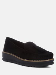 Daiki Platform Lug Sole Tassel Loafers