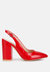 Dalaney Slingback High Block Sandals - Red