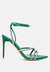 Dare Me Rhinestone Embellished Stiletto Sandals - Green