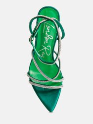 Dare Me Rhinestone Embellished Stiletto Sandals