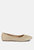 Denki Studded Ballerina Flats - Gold