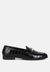 Deverell Street-Smart Horsebit Embellished Loafers - Black