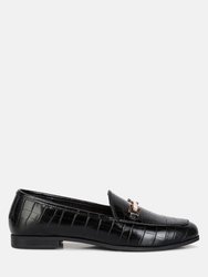 Deverell Street-Smart Horsebit Embellished Loafers - Black