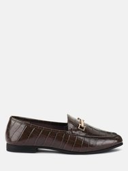 Deverell Street-Smart Horsebit Embellished Loafers - Brown