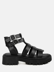 Dewey Chunky Gladiator Sandals - Black