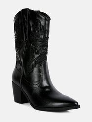 Dixom Western Cowboy Ankle Boots