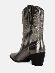 Dixom Western Cowboy Ankle Boots