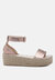 Diyora Braided Espadrilles Sandals - Rose Gold