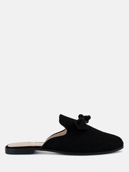 Dobos Casual Walking Bow Mules - Black