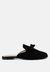 Dobos Casual Walking Bow Mules - Black