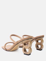 Downtown Double Strap Fantasy Heel Sandals