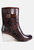 Drench Clear Wedge Rainboots - Brown