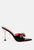 Drippin Hot Croc Patent Faux Leather Sandals - Black