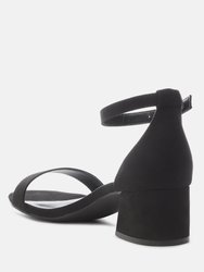 Ecrin Suede Block Heel Sandals