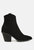 Elettra Ankle Length Cowboy Boots - Black