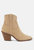 Elettra Ankle Length Cowboy Boots - Taupe