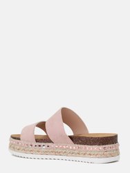 Elsa Double Strap Platform Espadrilles Wedges