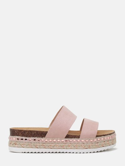 London Rag Elsa Double Strap Platform Espadrilles Wedges product