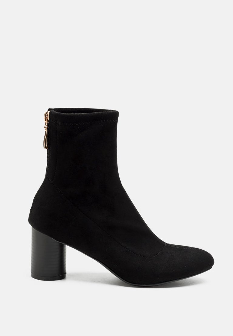 Emerson Micro Suede Ankle Boots - Black