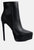 Encanto High Heeled Ankle Boots - Black