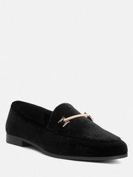 Evelio Horsebit Embellsihed Velvet Loafers