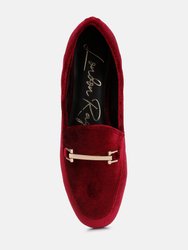 Evelio Horsebit Embellsihed Velvet Loafers