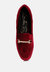 Evelio Horsebit Embellsihed Velvet Loafers