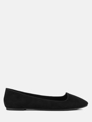 Eyeore Microfiber Casual Ballerinas - Black