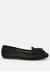 Feet Nest Perforated Microfiber Loafer - Black