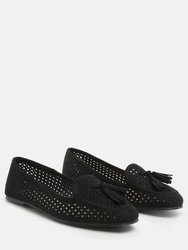 Feet Nest Perforated Microfiber Loafer