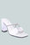 Fineapple Rhinestone Embellished Clear Sandals
