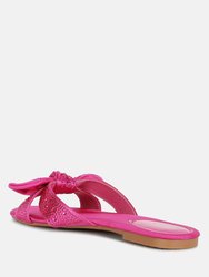 Fleurette Bow Flat Sandals