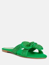 Fleurette Bow Flat Sandals