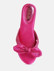 Fleurette Bow Flat Sandals