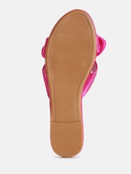 Fleurette Bow Flat Sandals