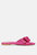 Fleurette Bow Flat Sandals - Fuchsia