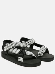 Floater Sandals In Black