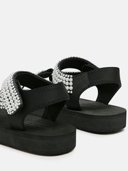 Floater Sandals In Black