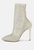 Fortunate Rhinestones Embellished Mesh Boots