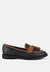 Foxford Tassle Detail Raffia Loafers - Black