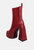 Frosty High Platform Block Heel Chelsea Boot