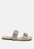 Gather Sparks Strap Slip-On Flat - Beige