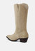 Ginni Embroidered Calf Boots