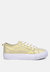 Glam Doll Casual Flatform Sneakers - Gold