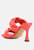 Glam Girl Twisted Strap Spool Heel Sandals