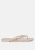 Golightly Diamante Stud Detail Thong Flats - Nude