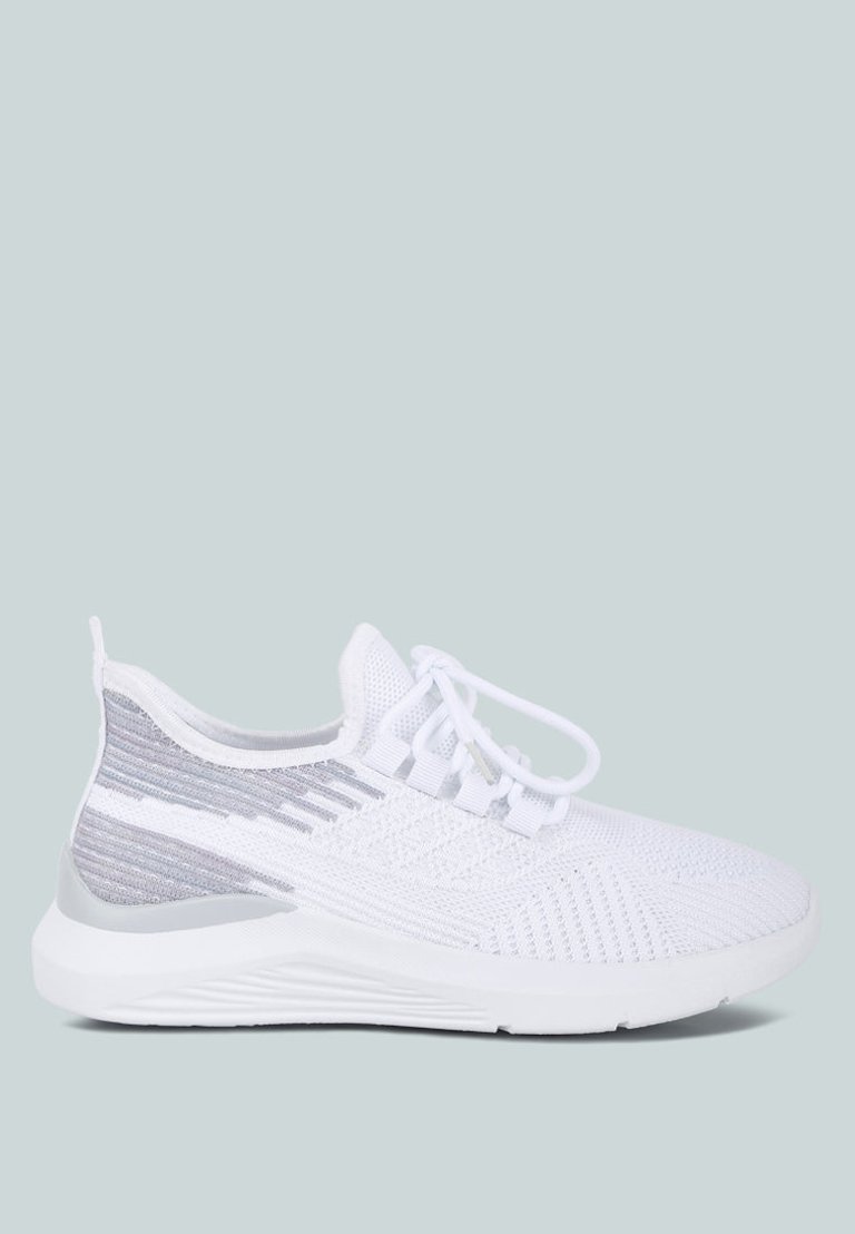 Gretel Lace up Chunky Sneakers - White