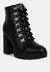 Hamiltons Lace up Block Heel Boots