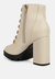 Hamiltons Lace up Block Heel Boots