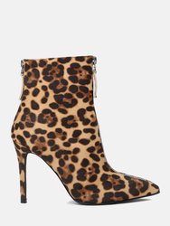 Hazel Elegant Comfortable Boots For Women - Leopard
